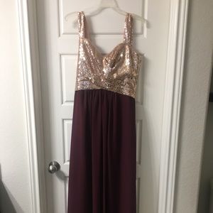 B2 BRIDESMAIDS BY JASMINE B193005 Cabernet Color